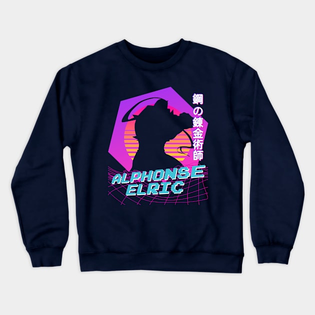 Alphonse Elric - Vaporwave Crewneck Sweatshirt by The Artz